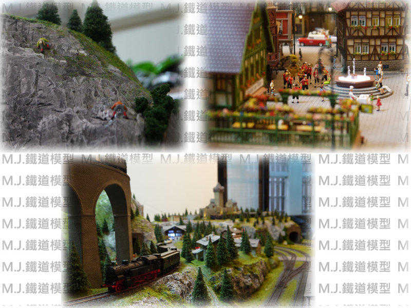 鐵道模型場景代工範例~2*2公尺瑞士場景