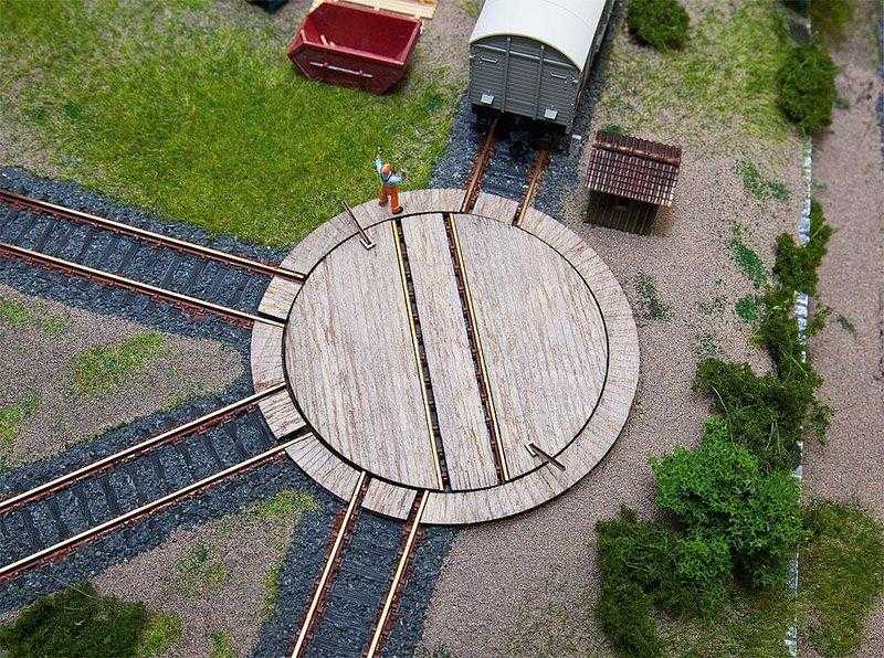 Mini 預購中 Faller 120276 HO規 Small wagon turntable with servo drive 轉盤