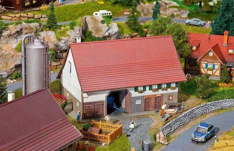 Mini 預購中Faller 130535 HO規Large farmhouse 大型農家- 微縮世界