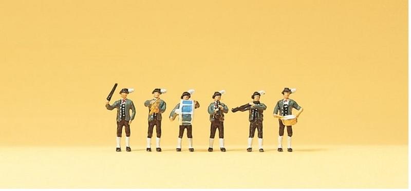 Mini 預購中 Preiser 79120 N規 德國製 Bavarian musicians 軍樂隊A組