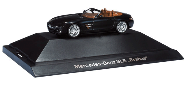 Mini 現貨 Herpa 101875 HO規 Mercedes-Benz SLS Brabus Convertible含展示盒