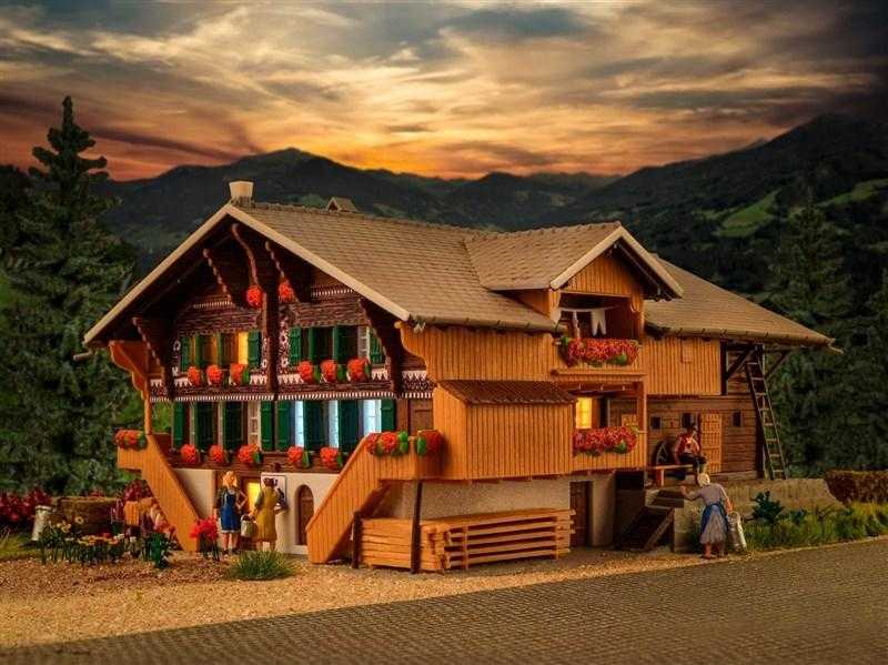 Mini 現貨 Kibri 38807 HO規 Farm in Simmentaler 西門特牛養殖場