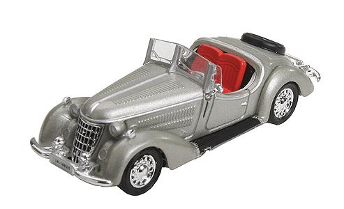 Mini 預購中 Ricko 38549 HO規 Audi Wanderer W25 Roadster(1936) 古董車 銀色