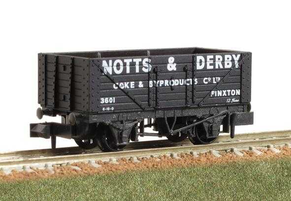 Mini 預購中 Peco NR-P409 N規 Coal, 7 plank, Notts \u0026 Derby,black