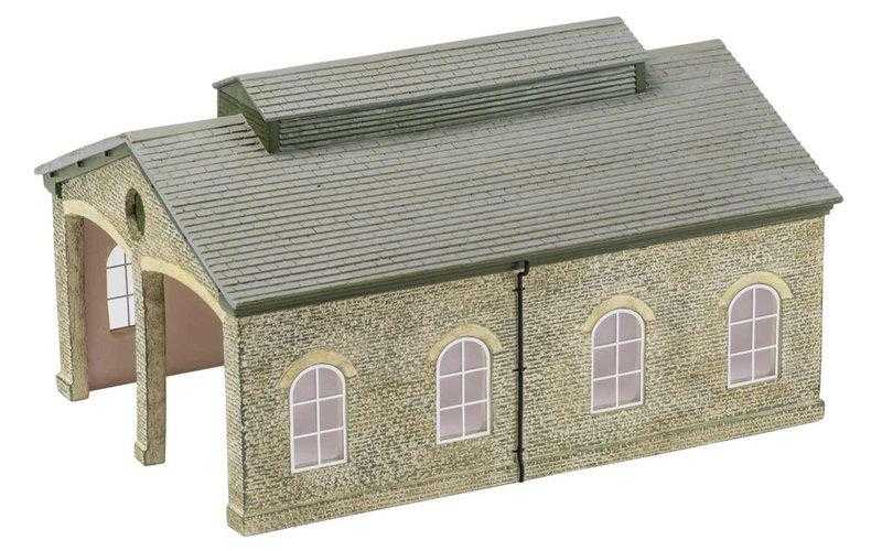 Mini 現貨 Hornby R9840 HO規 Granite Station Engine Shed 雙線車庫.完成品