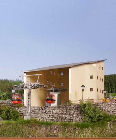 Mini 特價優惠 Brawa 6343 HO規 Hahnenkamm Building Set 奧地利滑雪勝地