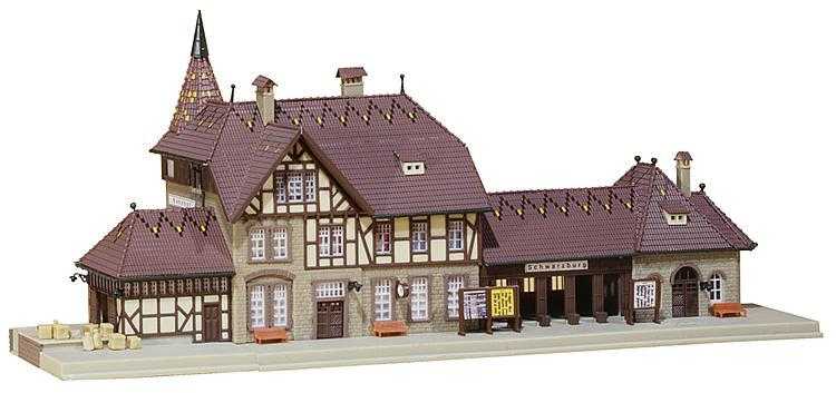 Mini 現貨 Faller 212111 N規 Schwarzburg Station 施瓦爾茨堡車站.套件