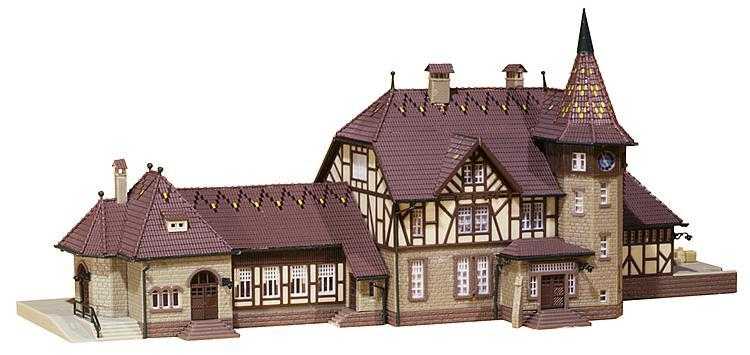 Mini 現貨 Faller 212111 N規 Schwarzburg Station 施瓦爾茨堡車站.套件