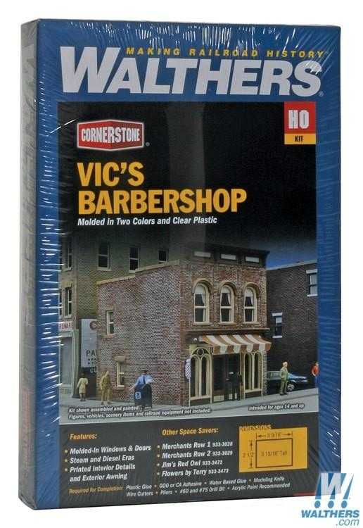 Mini 現貨 Walthers 933-3471 HO規 Vics Barber Shop 理髮店