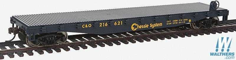 Mini 預購中 Walthers 931-1461 HO規 Chessie System 216621 平板車 黑