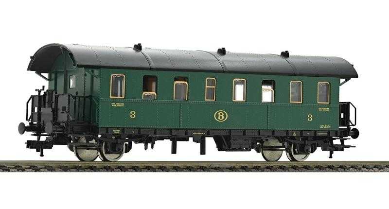 Mini 特價優惠 Fleischmann 507611 HO規 type 27, SNCB 三等客車廂.比鐵
