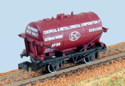 Mini 預購中 Peco NR-P173 N規 C.M.C. Sulphuric Acid Tank Wagon