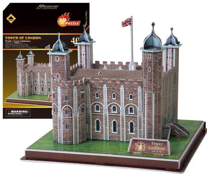 Mini 特價優惠 酷娃禮 B1882-12 Tower of London 倫敦塔.3D立體拼圖.40片