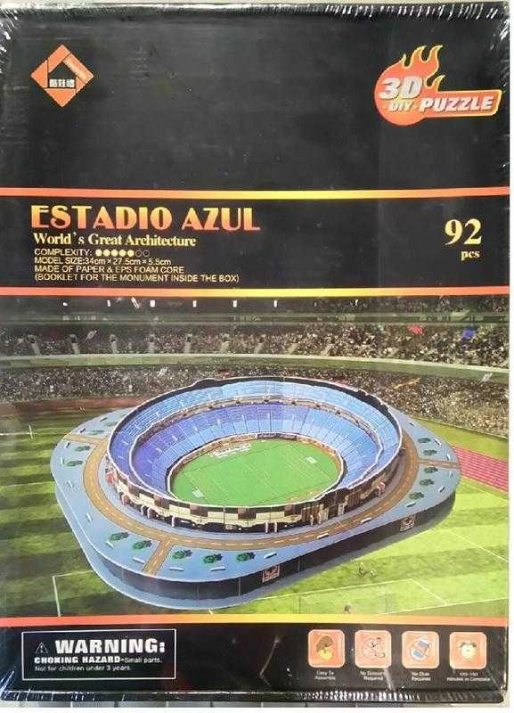 Mini 特價優惠 酷娃禮 B1884-6 Estadio Azul 墨西哥阿蘇爾球場.3D立體拼圖.92片