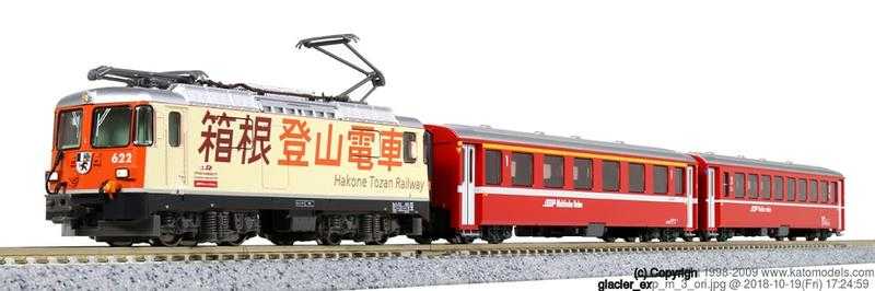 Mini 預購中 Kato 10-1514 N規 Ge4/4-Ⅱ 箱根登山電車+EWI客車.3輛