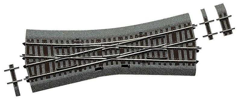 Mini 現貨 Roco 42546 HO規 R531mm 長230mm 15度 X型岔軌