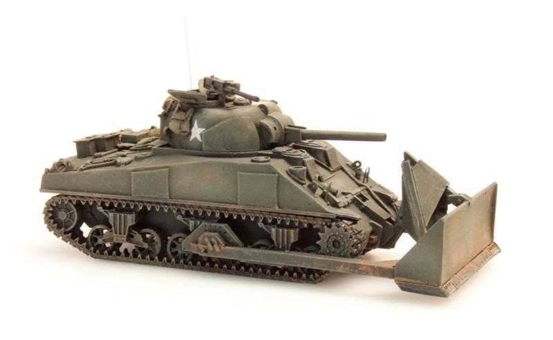 Mini 預購中 Artitec 387.116 HO規 Sherman M4 Dozer 坦克