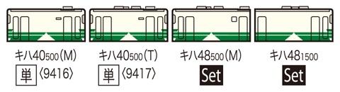 Mini 預購中 Tomix 9417 N規 JR KIHA 40-500形（更新車・男鹿線）(T) 客車廂