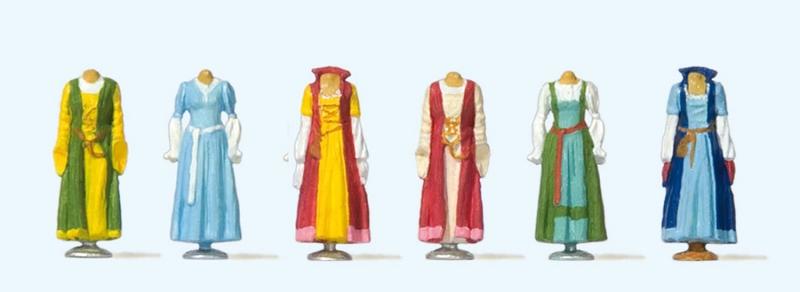 Mini 現貨 Preiser 24767 HO規 假人衣架上的中世紀衣服