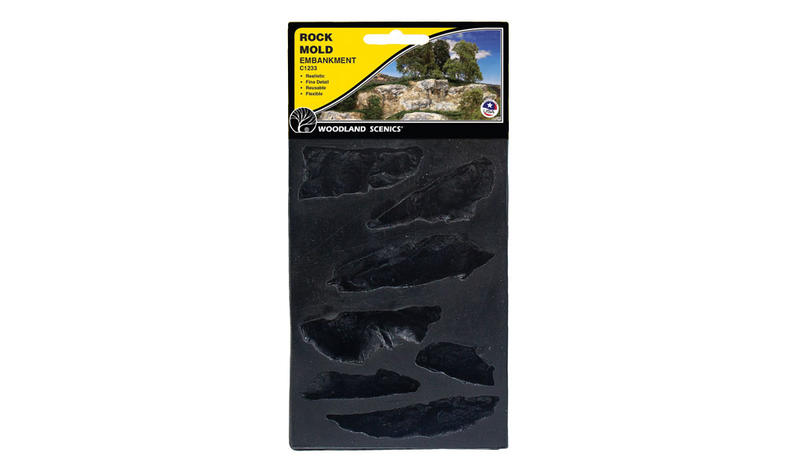 Mini 現貨 Woodland C1233 Embankments Rock Mold 山壁石塊鑄模