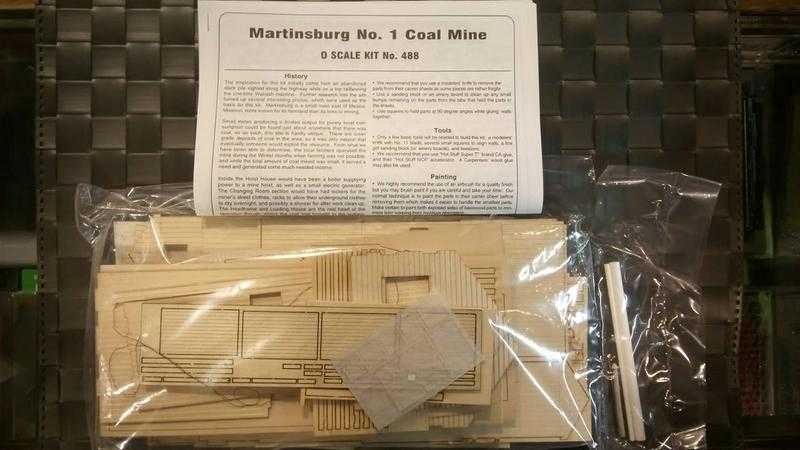 Mini 現貨 488 Martinsburg Coal Mine O規 馬丁斯堡舊式煤礦場.木頭套件.未上色