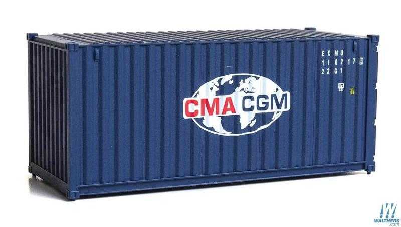 Mini 現貨 SceneMaster 949-8070 HO規 CMA CGM 20呎 貨櫃.藍