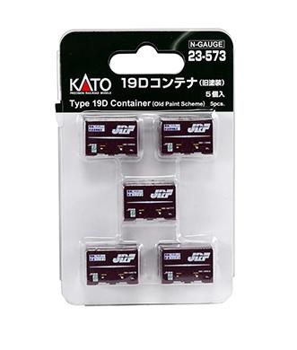Mini 預購中 Kato 23-573 N規 19D 舊塗裝 貨櫃 5個