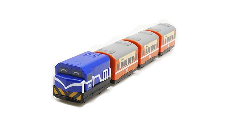 Mini 現貨 鐵支路 QV008T1 R100 (藍) 莒光號列車 迴力車