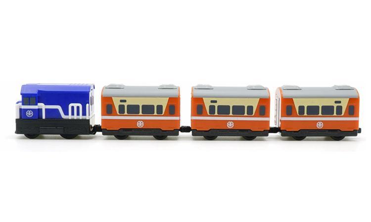 Mini 現貨 鐵支路 QV008T1 R100 (藍) 莒光號列車 迴力車