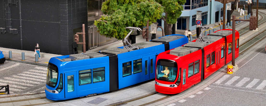 Mini 預購中 Kato 14-805-1 N規 廣島電鐵1000型 路面電車 藍