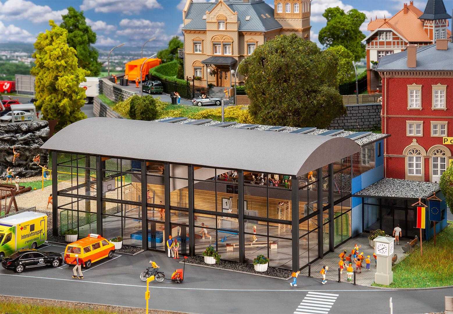 Mini 現貨 Faller 130613 HO規 體育館.雷射切割