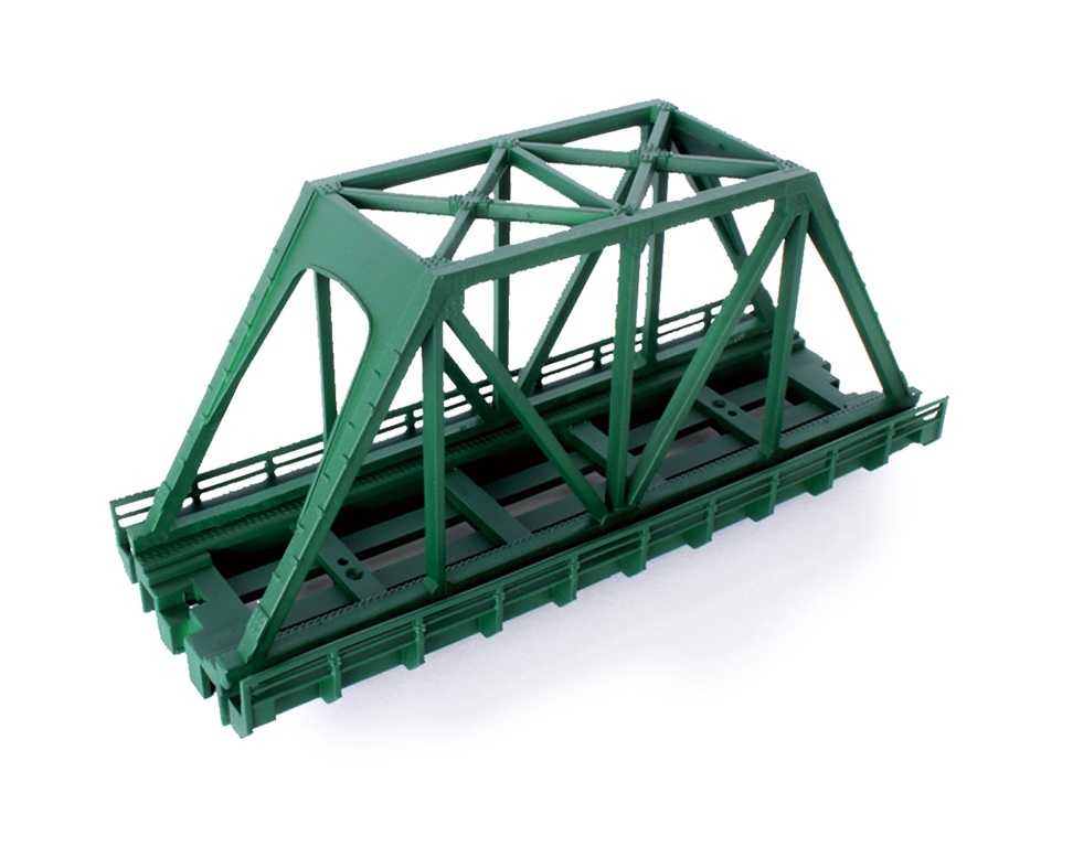 Mini 現貨 Rokuhan R089 Z規 單桁鐵橋短110mm（綠）