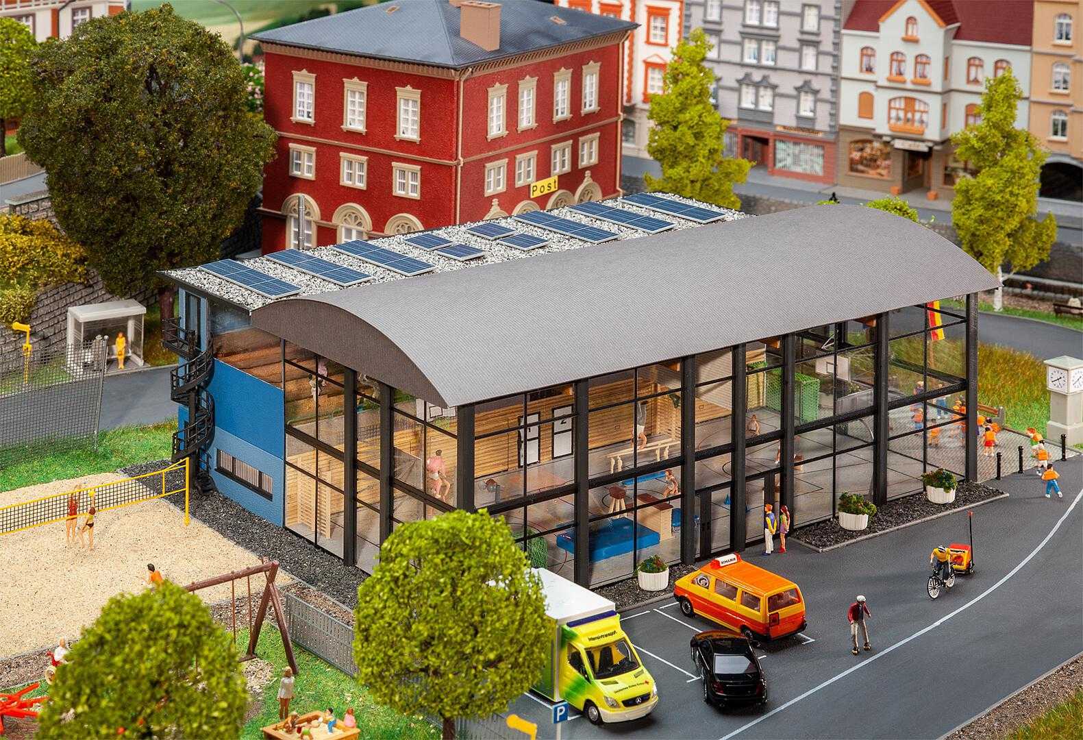 Mini 現貨 Faller 130613 HO規 體育館.雷射切割