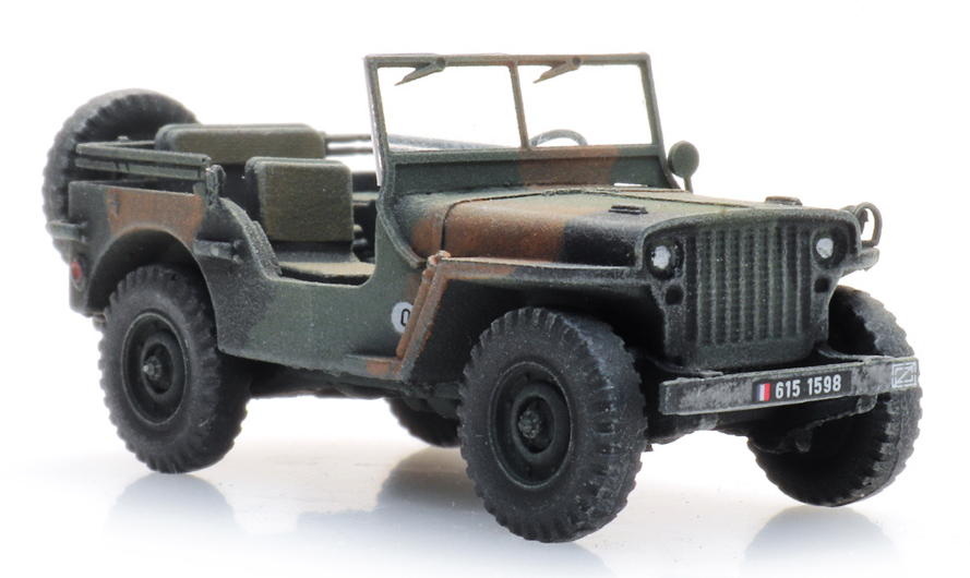 Mini 現貨 Artitec 6870582 HO規 FR M201 霍奇基斯吉普迷彩