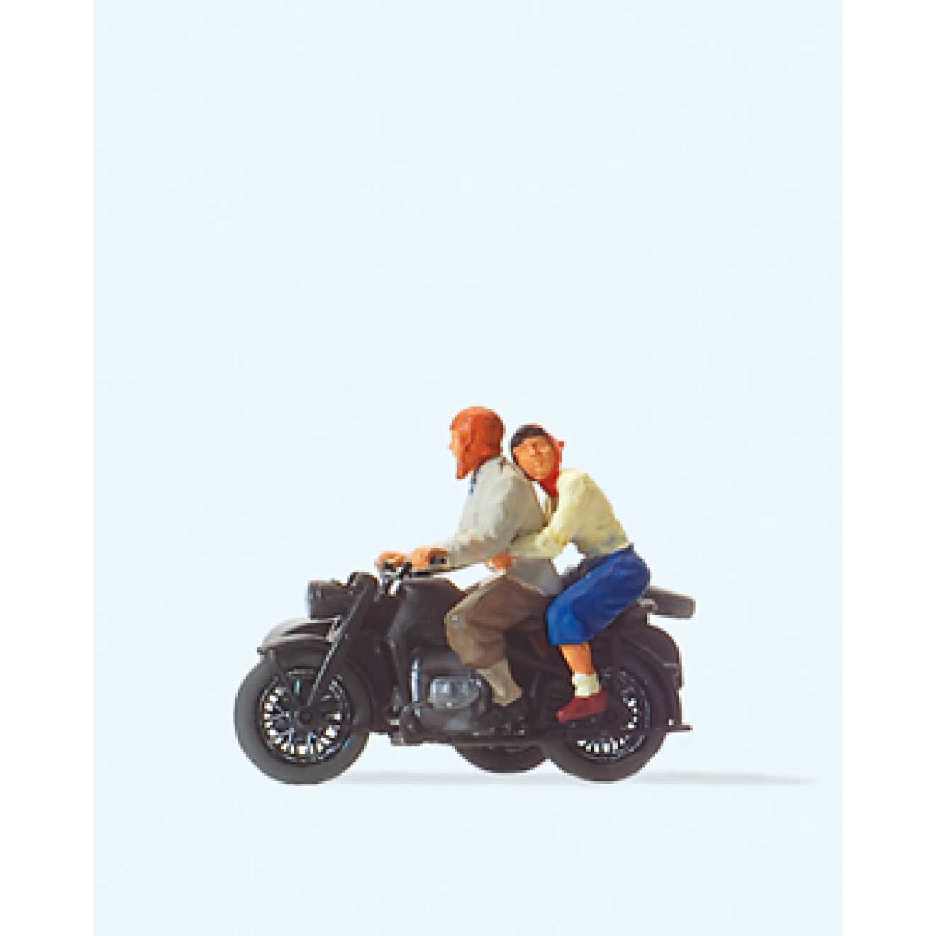 Mini 現貨 Preiser 28148 HO規 KS 750 機車騎士