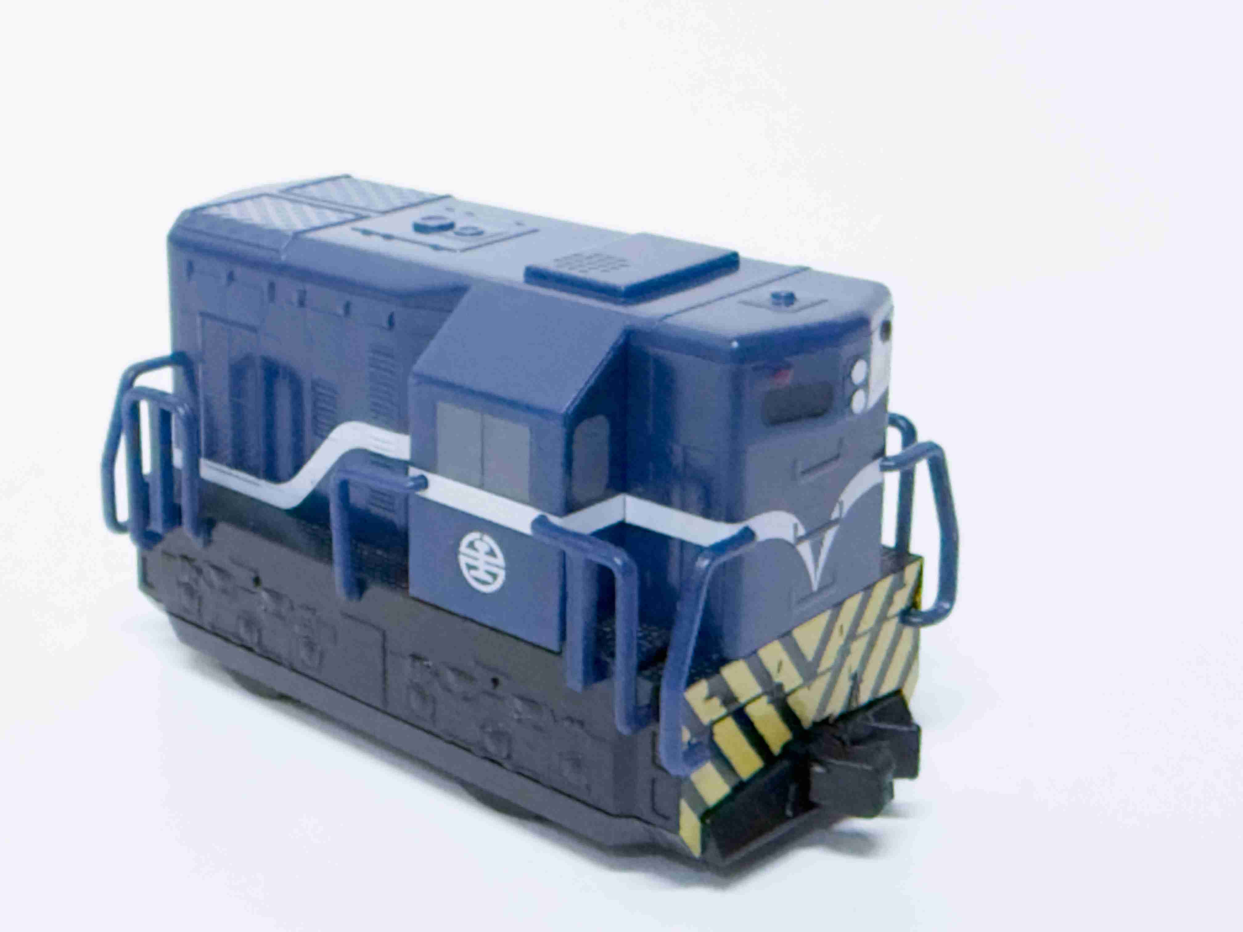 Mini 現貨 鐵支路 QV089 R20迴力車頭 - 孔雀藍