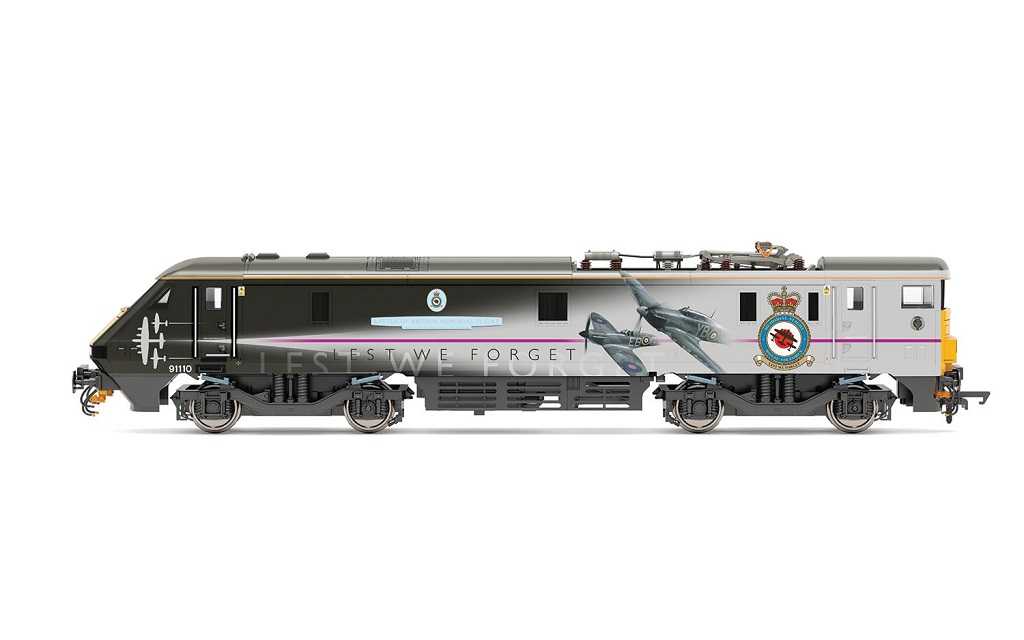 Mini 預購中 Hornby R30166 HO軌距 Class 91, VTEC 不列顛之戰紀念飛行塗裝 柴油車