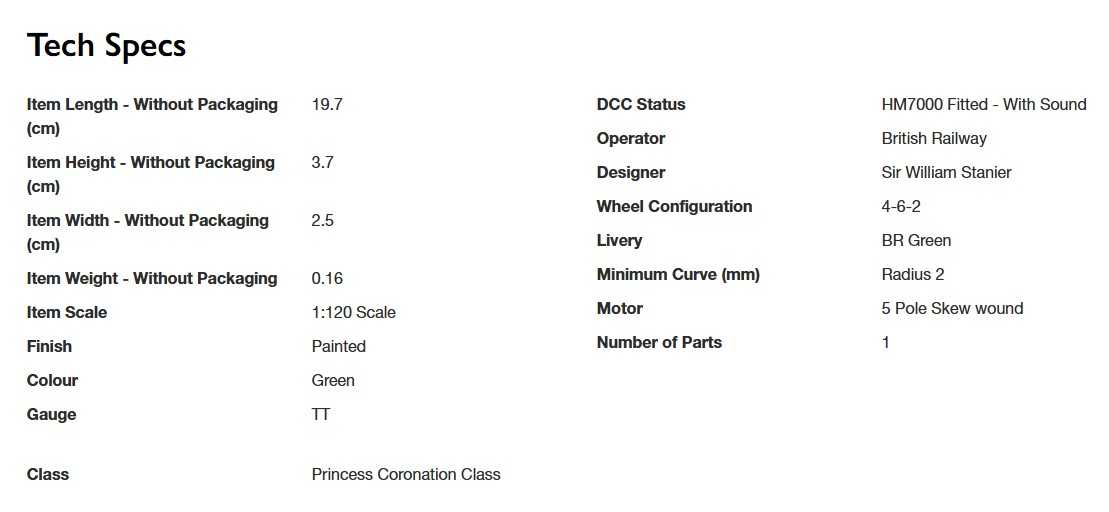 Mini 預購中 Hornby TT3012TXSM TT規 4-6-2, 46234, Era 5 數位音效蒸汽車