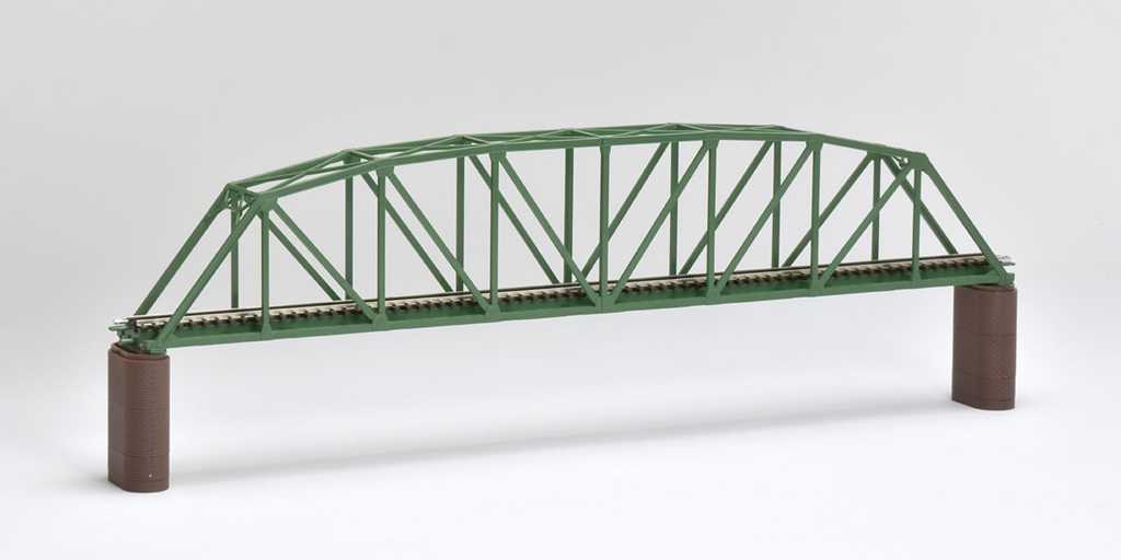 Mini 現貨 Tomix 3279 N規 單線曲弦桁架鐵橋 S420（F）深綠