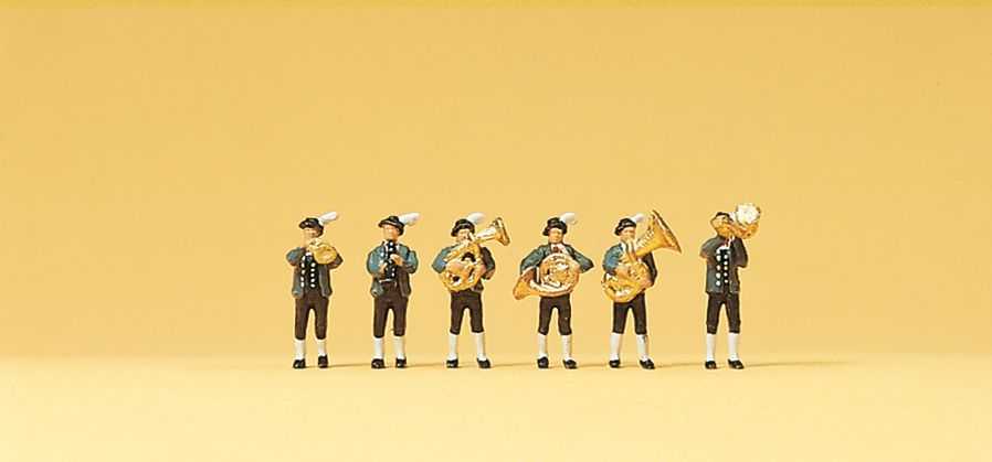 Mini 預購中 Preiser 79121 N規 德國製 Bavarian musicians 軍樂隊B組