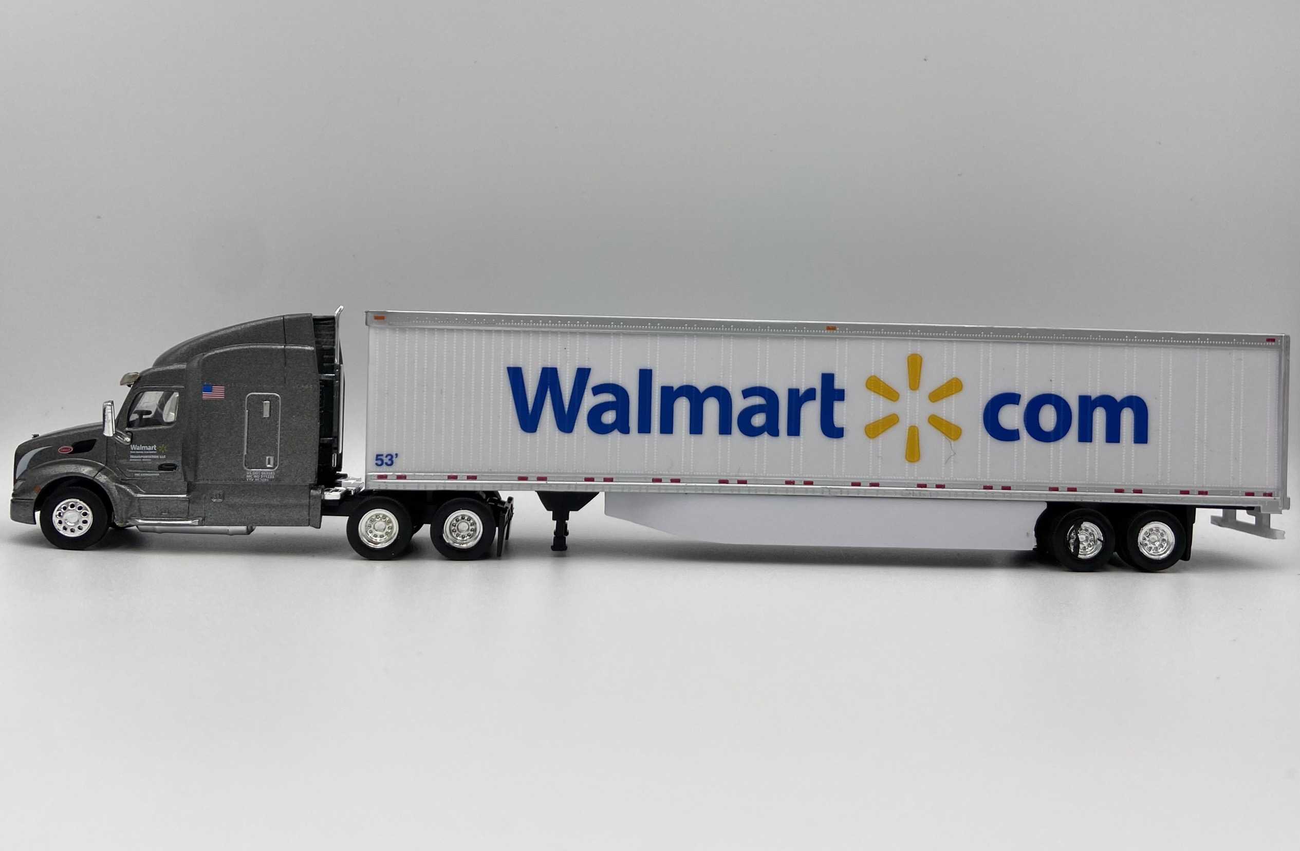 Mini 現貨 TrucksnStuff 46114 HO規 Peterbilt Walmart 53呎 貨櫃卡車