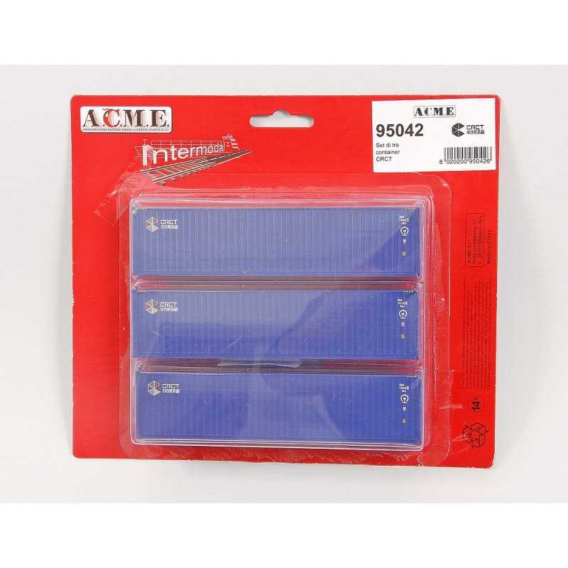 Mini 現貨 A.C.M.E 95042 HO規 ”中鐵集裝箱“ 40呎 貨櫃組