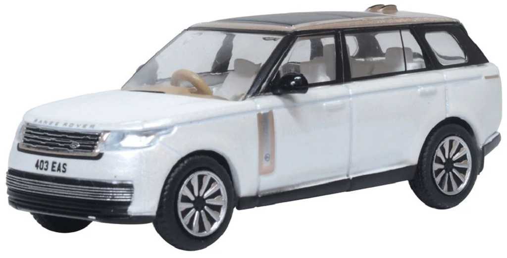 Mini 現貨 Oxford 76RR5L002 1:76 Range Rover L460 SV 冰雪白與科林斯銅色