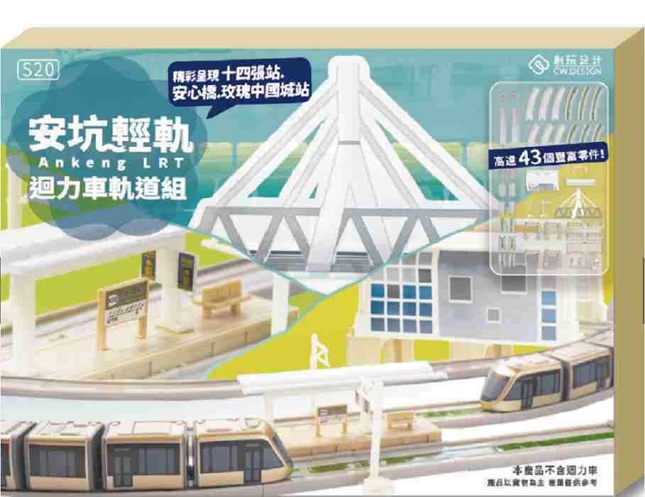 Mini 現貨 CW.Railway S20 安坑輕軌迴力車軌道組.不含迴力車