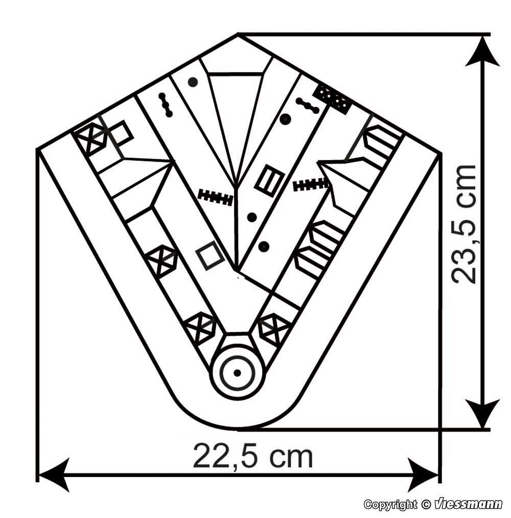 Mini 現貨 Kibri 38295 HO規 轉角房屋 附人物和照明.套件