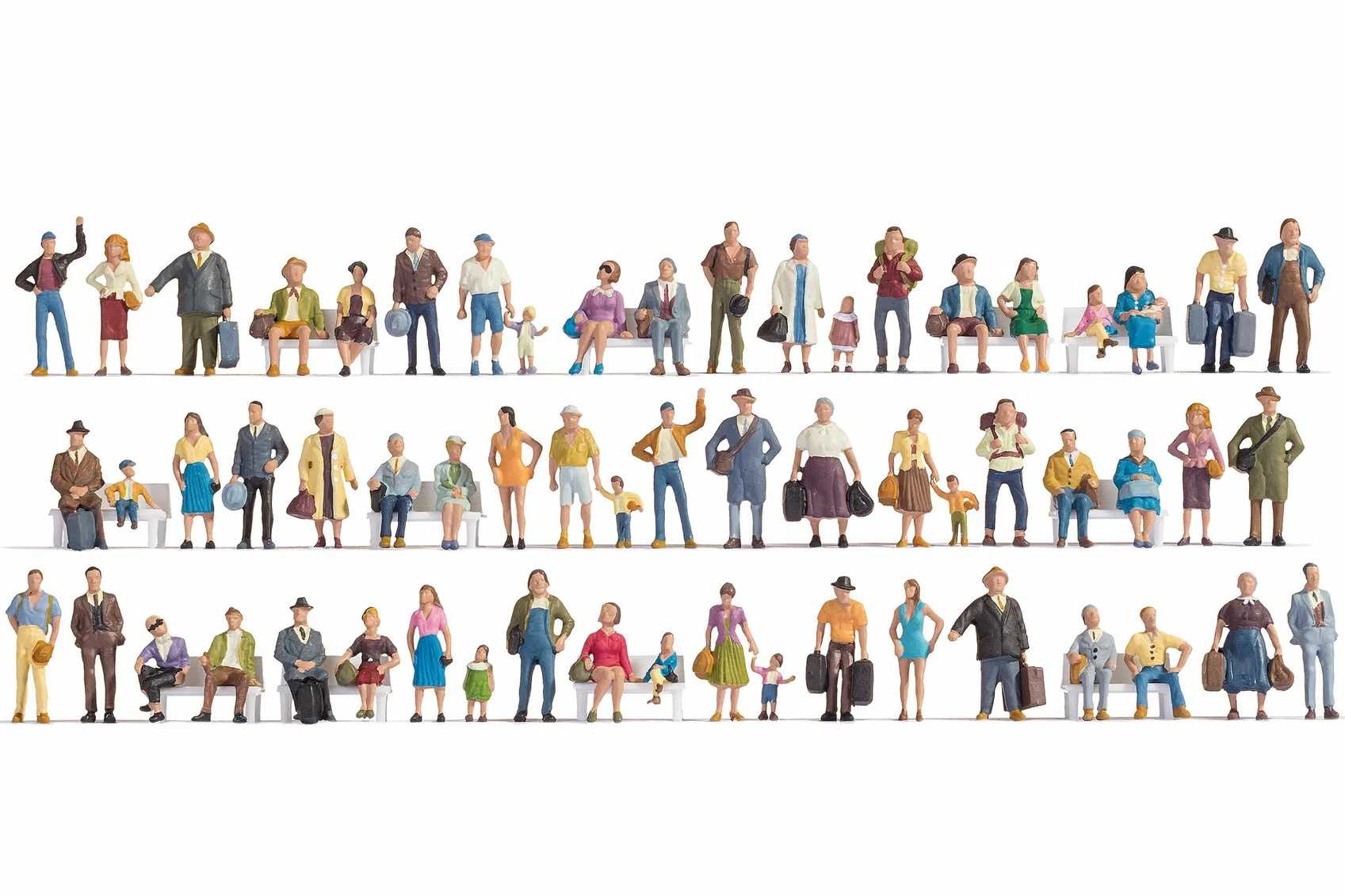 Mini 現貨 Noch 37070 N規 Mega Economy Figures Set  超級經濟人物集