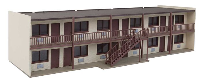 Mini 現貨 Walthers 933-3487 HO規 Motor Hotel 老式汽車酒店.附辦公室.餐廳