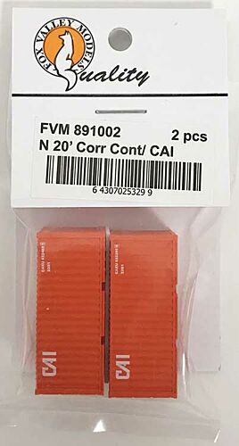 Mini 預購中 FVM 891002 N規 CAI 20呎 貨櫃 2入