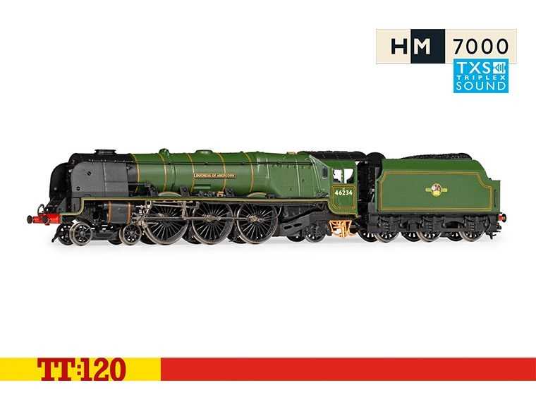 Mini 預購中 Hornby TT3012TXSM TT規 4-6-2, 46234, Era 5 數位音效蒸汽車