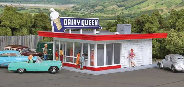 Mini 預購中 Walthers  933-3484 HO規 Vintage Dairy Queen 復古乳製品販售店